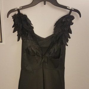 BEAUTIFUL angel wings black dress